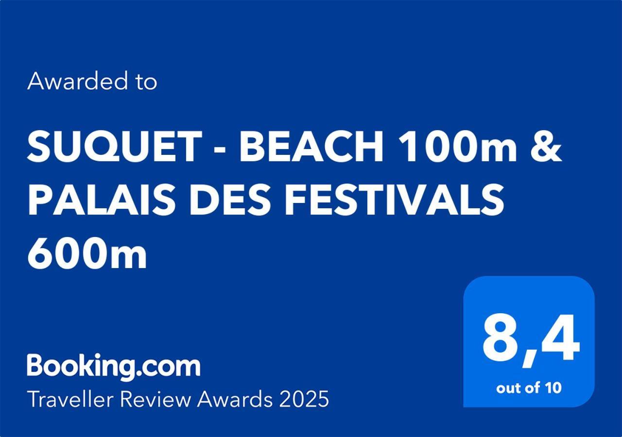 Suquet - Beach 100M & Palais Des Festivals 600M Cannes Eksteriør billede